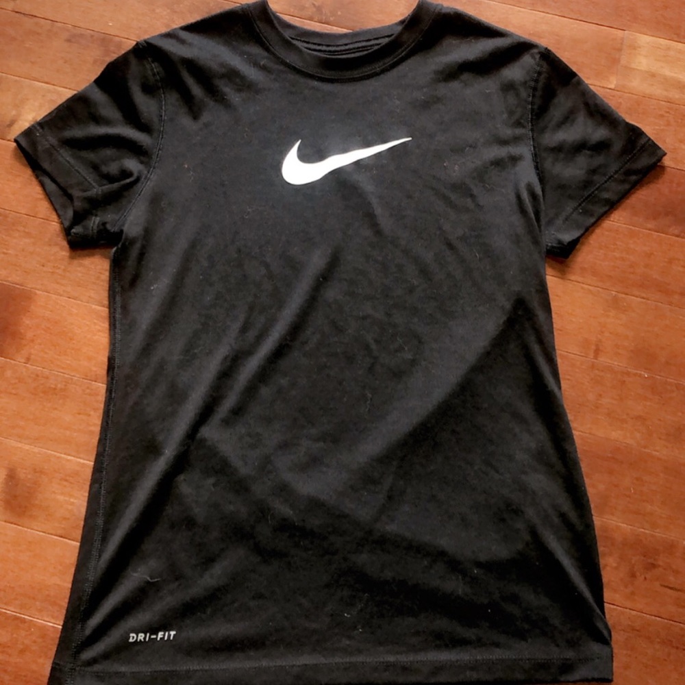 Nike black swoosh t shirt
